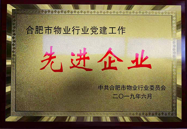 我司被评为“合肥市物业行业党建工作先进企业”田振雨、任明强两位同志被评为“合肥市物业行业党建工作先进个人”(图3)