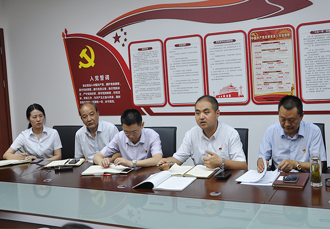 经开区房地产管理中心、海恒社区管委会领导莅临我司检查指导党建工作(图2)